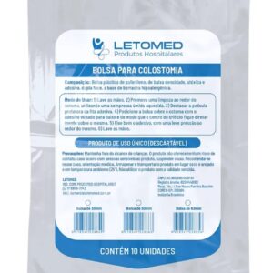 Bolsa Colostomia 30 Mm C/10 Letomed
