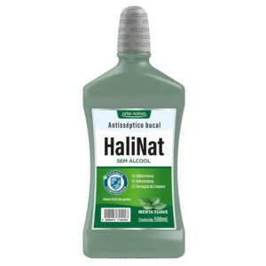 Antisseptico Bucal Halinat Menta S/alcool 500 Ml
