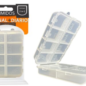 Porta Comprimidos C/12 Reparticoes 3b Industria