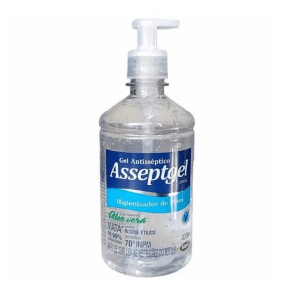Alcool Em Gel Antisseptico Cristal 420 G