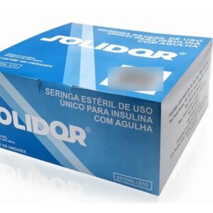 Seringa 1 Ml C/ag 8 X 0.3 Insulina Solidor