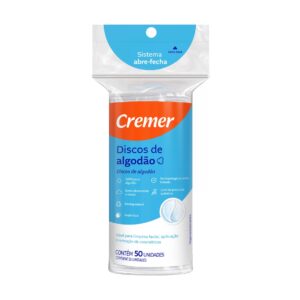 Algodao Disco C/50 Unid Cremer Zip Lock