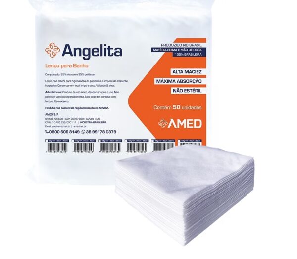 Lenco P/banho Angelita 30 X 35 Cm 50 G/m2 C/50