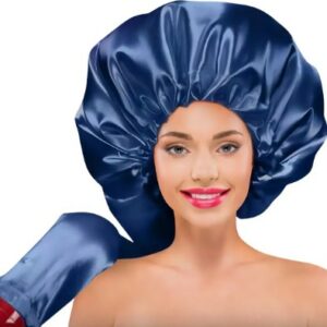 Touca Cetim Difus Hot P/cabelo Az Marinho